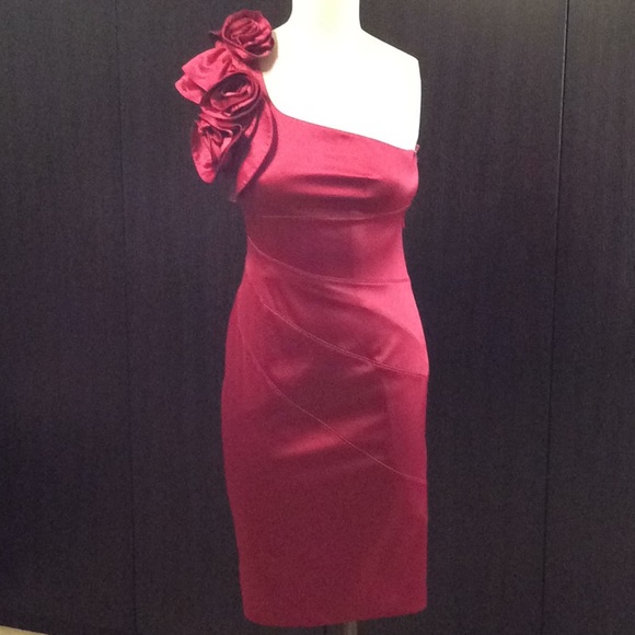 Dresses & Skirts - Cranberry One Shoulder Dress
